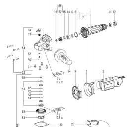 Metabo WA12-125 HT IK spare parts