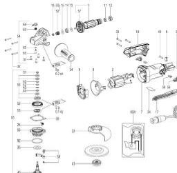 Metabo WPA 9-125 Quick IK spare parts
