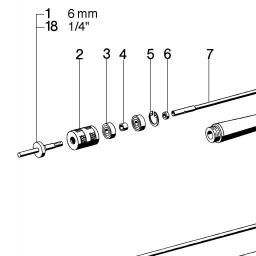 Metabo Flexible shaft spare parts