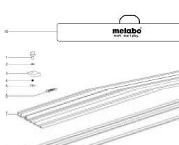 Metabo Guide rail 1500 mm spare parts