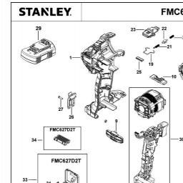 Stanley FMC627 spare parts