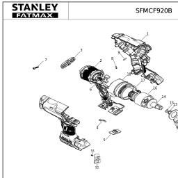 Stanley SFMCF920B spare parts