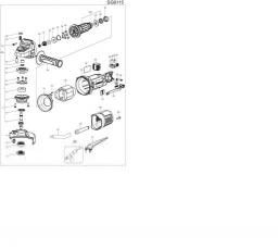 Stanley SG7115V10 ANGLE GRINDER spare parts