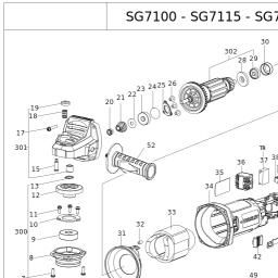 Stanley SG7125 spare parts
