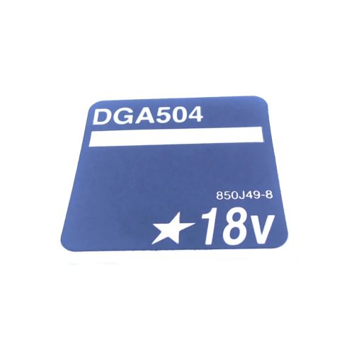 Makita 850J49-8 LABEL/SERIAL NO. DGA504