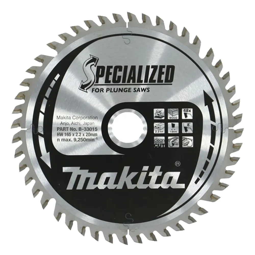 Makita B-07353 TCT SAW BLADE 165X20X48T