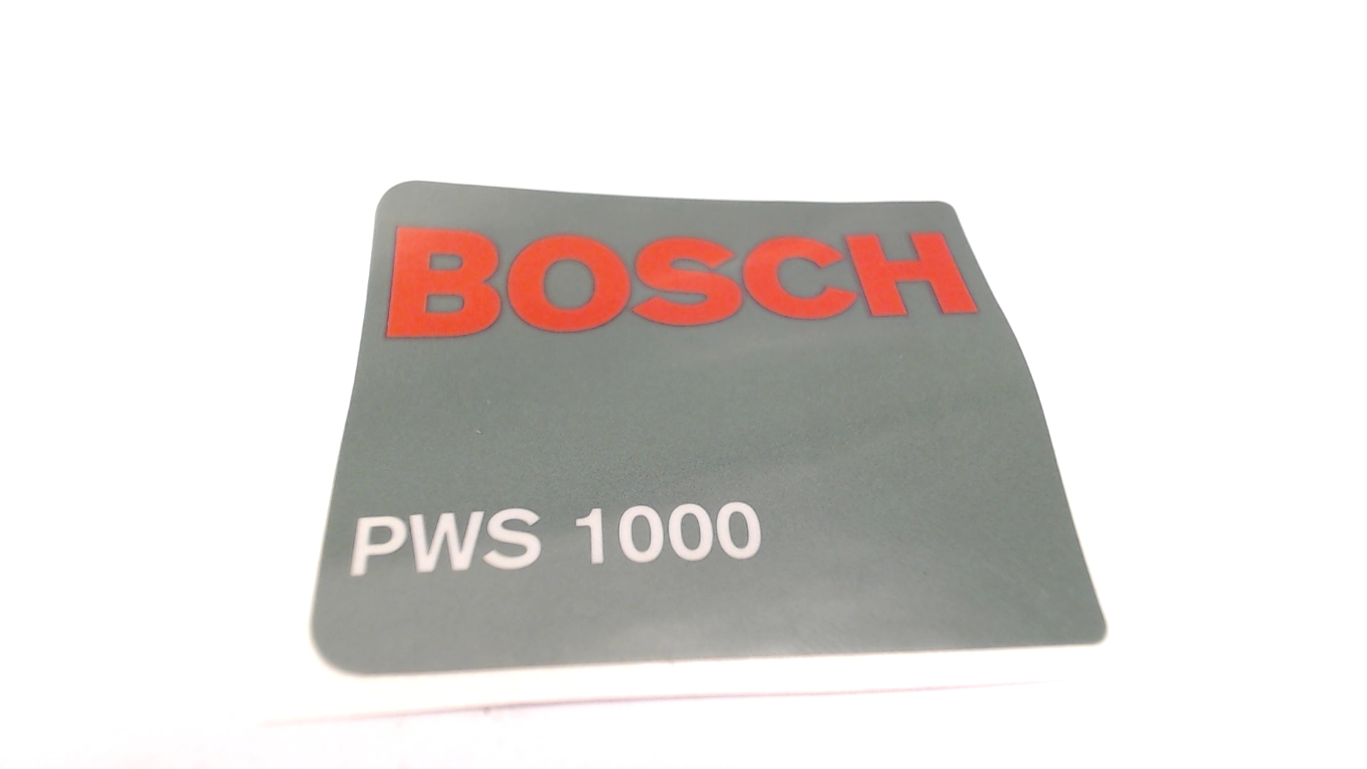 Bosch 1619P01830 Manufacturer's Nameplate