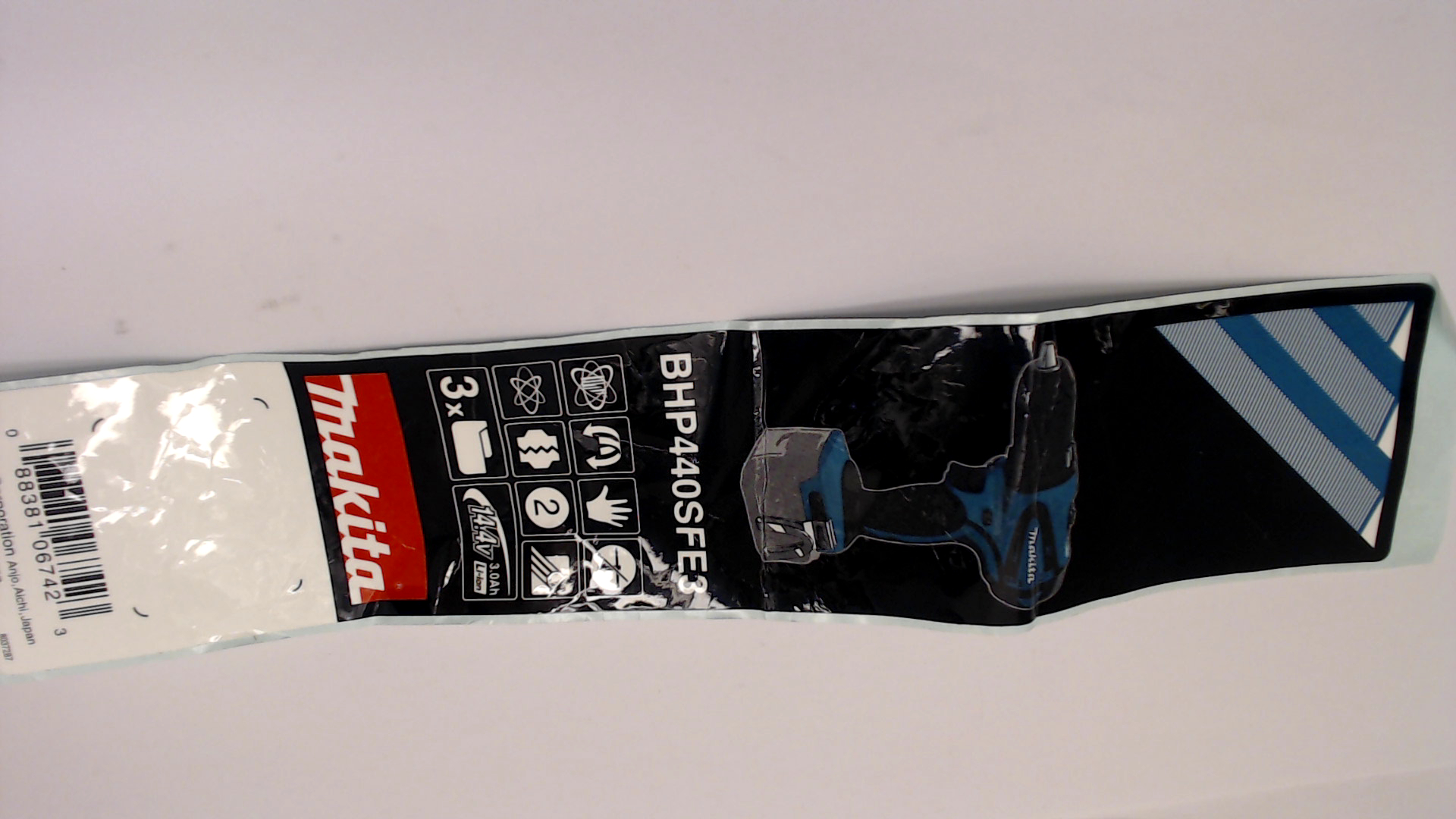 Makita 803728-7 LABEL/PLASTIC CASE BHP440SFE3