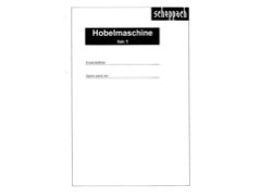 Scheppach hm 1 Parts List PDF
