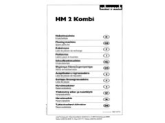 Scheppach hm 2 Kombi Parts List PDF
