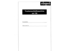 Scheppach sm 150 Parts List PDF