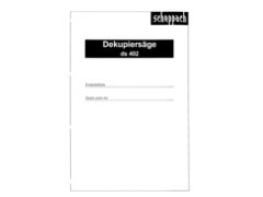Scheppach ds 402 Parts List PDF