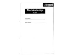 Scheppach ts 315  Parts List PDF