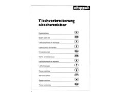 Scheppach Table width extension, swivelling ts 4000 Parts List PDF