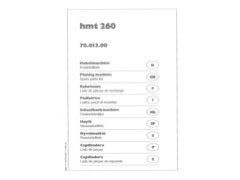 Scheppach hmt 260 Parts List PDF